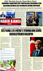 Gaziantep Haber Ajansı Bülteni Cuma 01.11.2024 e gazete